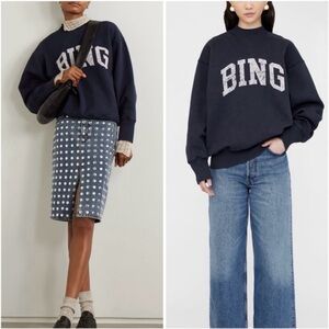 ANINE BING Navy Sweatshirt